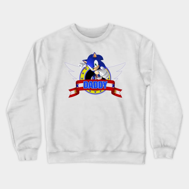 Dad of The Birthday Boy - The Hegdehog Crewneck Sweatshirt by SusieTeeCreations